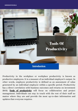 tools of productivity