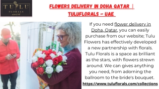 Flowers Delivery in Doha Qatar | Tuluflorals - UAE