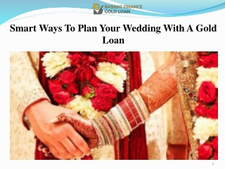 Smart Ways To Plan Your Wedding With A Gold Loan