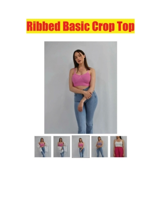 Ribbed Basic Crop Top