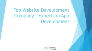 Top Website Development Company Experts in App Development