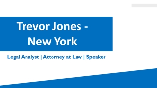 Trevor Jones - New York - A Talented and Successful Professional