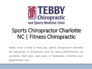 Sports Chiropractor Charlotte NC | Fitness Chiropractic