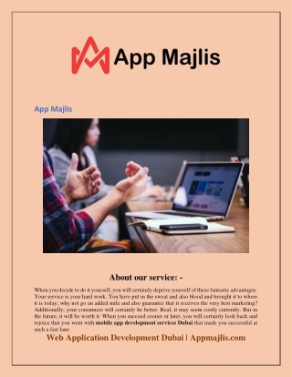 Web Application Development Dubai  Appmajlis