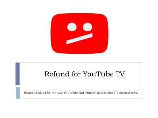 Refund for YouTube TV