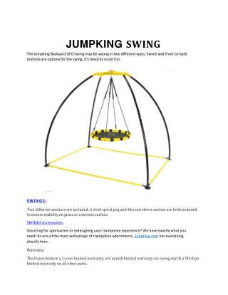 JUMPKING SWING