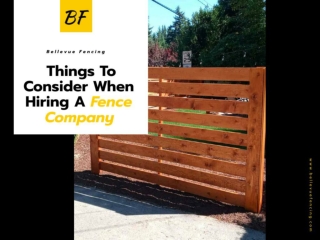 When choosing a fence company, consider these five things
