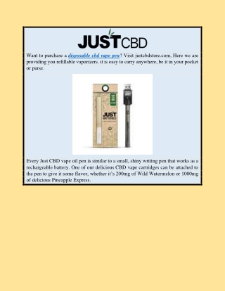 Cbd Vape Oil Guide | Justcbdstore.com