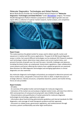 Molecular Diagnostics