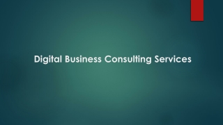 Digital Business Consulting Services