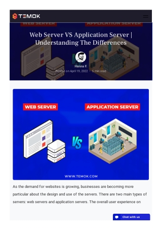 Web Server VS Application Server  Understanding The Differences