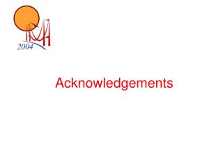 Acknowledgements