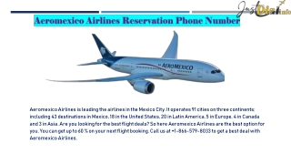 Aeromexico Airlines Reservation Phone Number