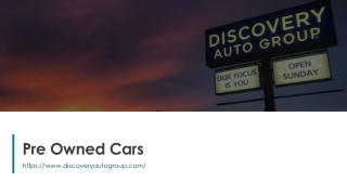 Pre Owned Cars