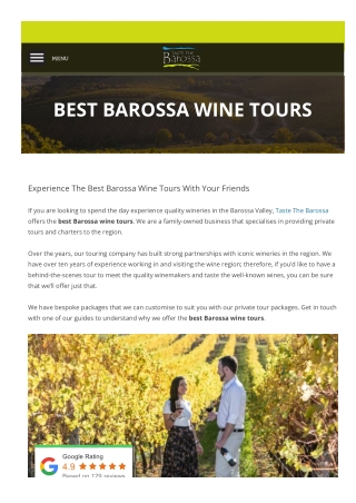 Best Barossa Wine Tours