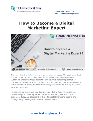 How to become a Digital Marketing Expert