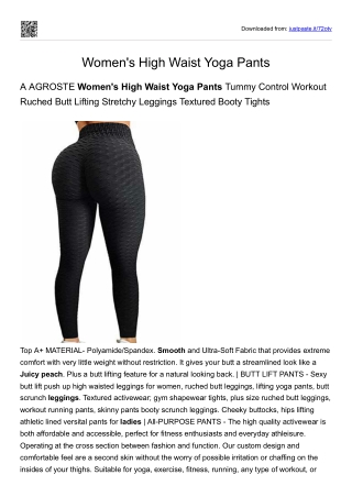 Women's High Waist Yoga Pants