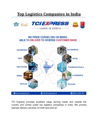 Top Logistics Companies in India