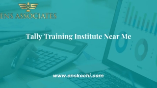 Tally Training Institute Near Me