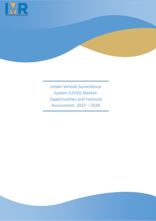 Under Vehicle Surveillance System (UVSS)