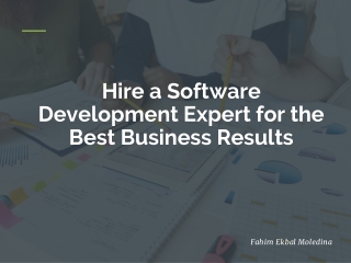 Hire a Software Development Expert for the Best Business Results