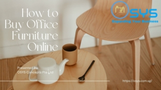 How to Buy Office Furniture Online