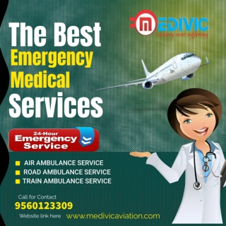 Book Air Ambulance in Goa by Medivic with Medical Setup at an Imperative Cost