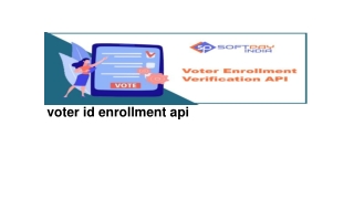 online voter id enrollment api