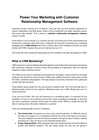 Power Your Marketing with CRM-pdf