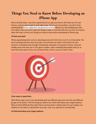 Things You Need to Know Before Developing an iPhone App