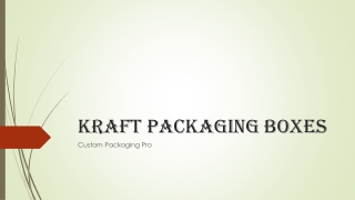 Kraft Packaging Boxes