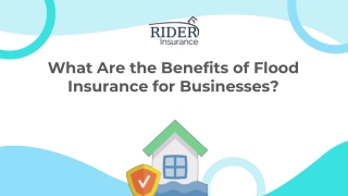 What Are the Benefits of Flood Insurance for Businesses?