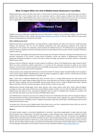 What To Expect When You Visit A Mediterranean Restaurant In Carrollton_Apr 2022.pdf