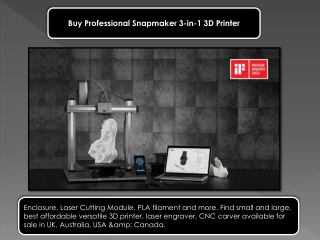 Buy Professional Snapmaker 3-in-1 3D Printer