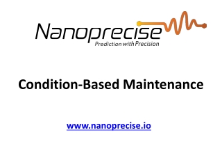 Condition-Based Maintenance - Nanoprecise