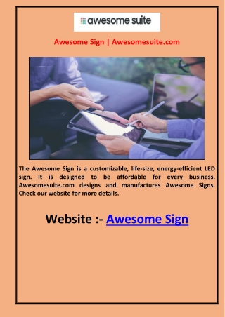 Awesome Sign  Awesomesuite.com