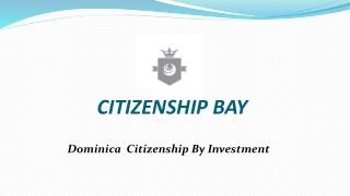 Dominica Ciizenship By Investment