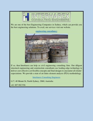 Engineering consultancy | Interharex