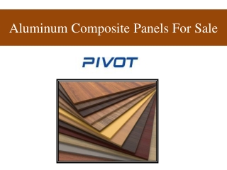 Aluminum Composite Panels For Sale