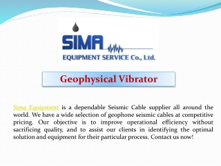 Geophysical Vibrator