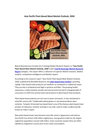 Asia Pacific Plant-Based Meat Market