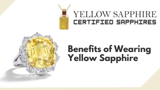 Benefits of Wearing Yellow Sapphire