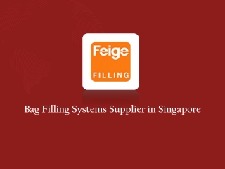 Bag Filling Machines Supplier