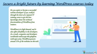 WordPress development courses in Durgapur