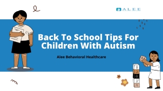 Back To School Tips For Children With Autism