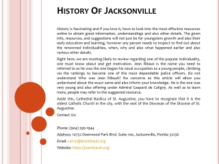 History Of Jacksonville