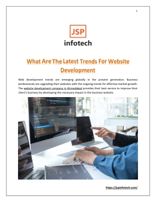 What Are The Latest Trends For Website Development?
