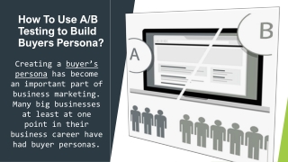How To Use AB Testing to Build Buyers Persona
