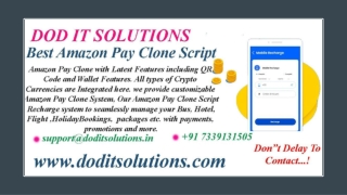 Best Readymade Amazon Pay Clone System - DOD IT SOLUTIONS