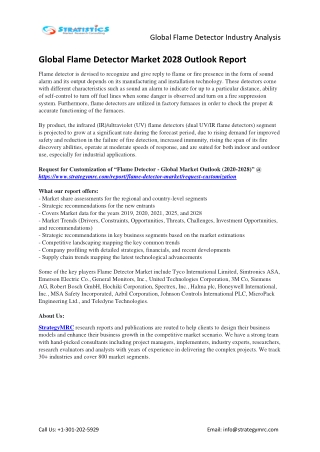 Global Flame Detector Industry Forecasts Report Analysis